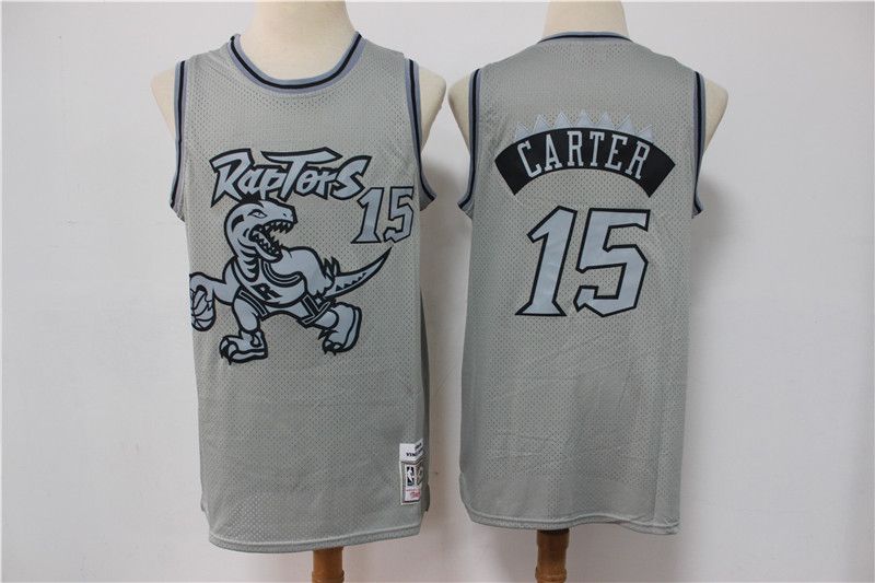 Men Toronto Raptors #15 Carter Grey Vintage Limited Edition NBA Jersey->chicago bulls->NBA Jersey